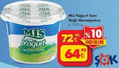 MİS YOĞURT TAM YAĞLI HOMOJENİZE 1,5 KG